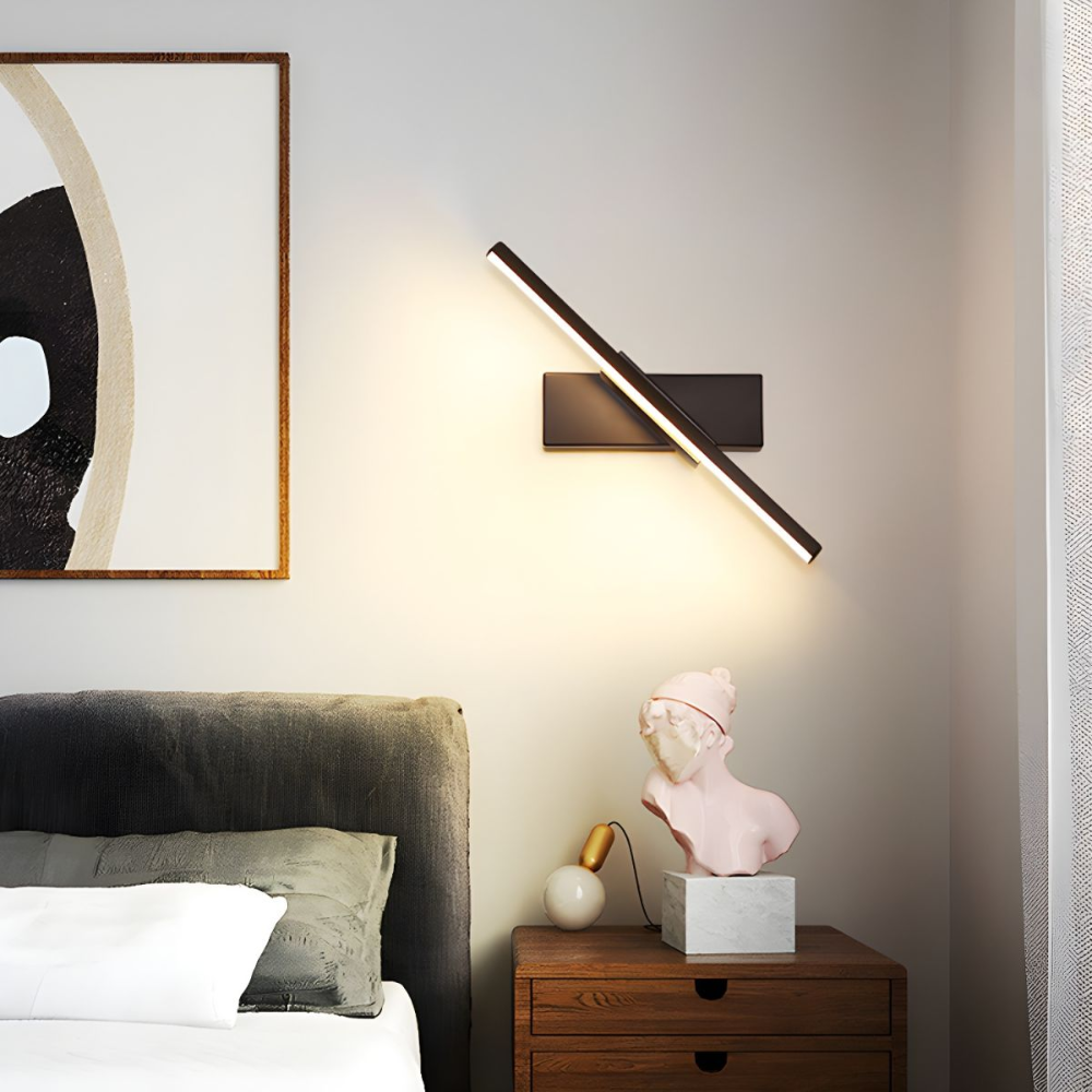 Applique Murale LED Métallique de Style Minimaliste et Moderne pour Chambre